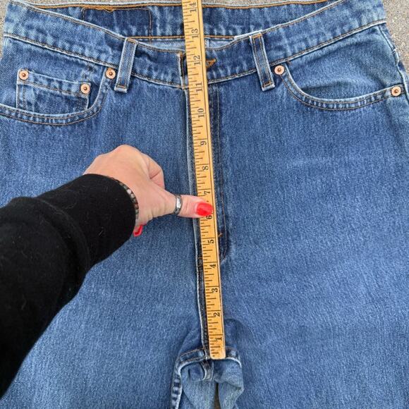 Vintage 90’s Levi's 512 Slim Fit Tapered Leg Mom Blue Jeans Stone Washed 14 Reg - Picture 10 of 11